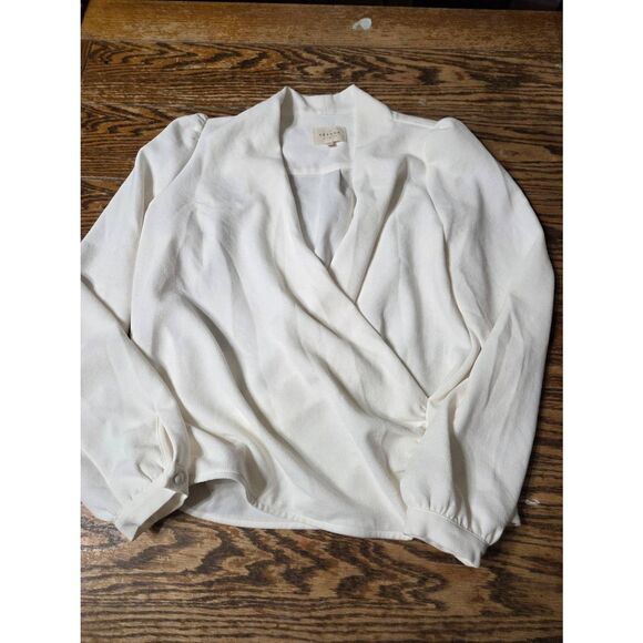 SEZANE ABÉLIA BLOUSE ECRU SIZE 36 US 4 - Picture 2 of 5
